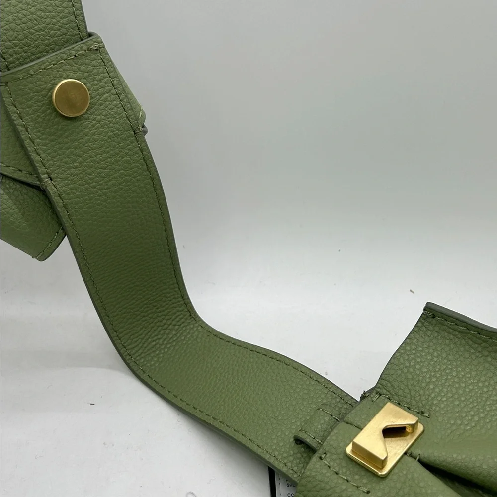 Zac Posen NWT Sage Green Leather Anthea Adj Strap Wristlet Shoulder Bag Purse 🌸🌸 - Picture 5 of 7